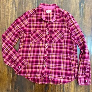 Cat & Jack girls flannel 10/12